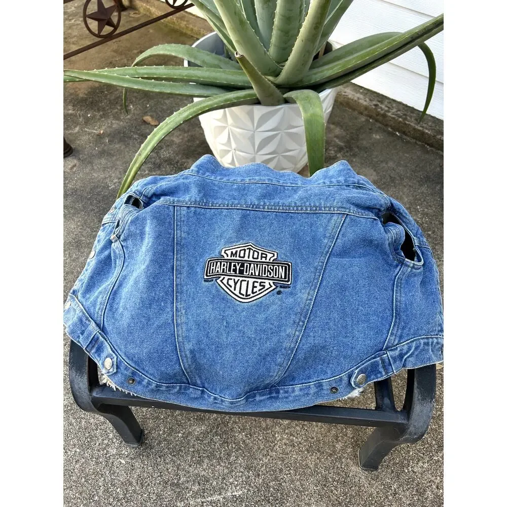 Vintage 2001 Harley Davidson Dog/Pet Vest SzM